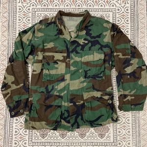 Oversized camo army jacket